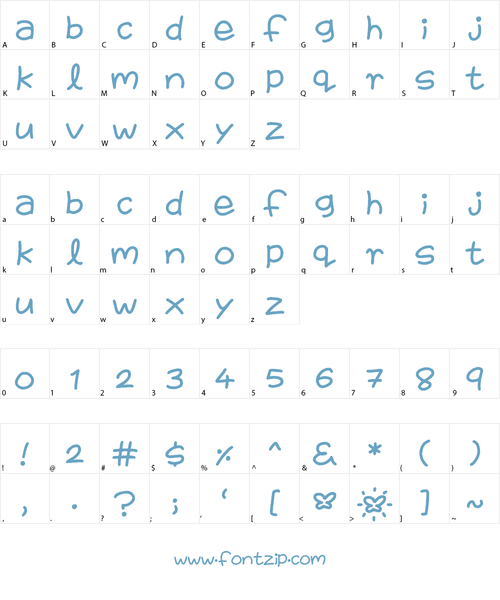 Fairies Are Real Font Character